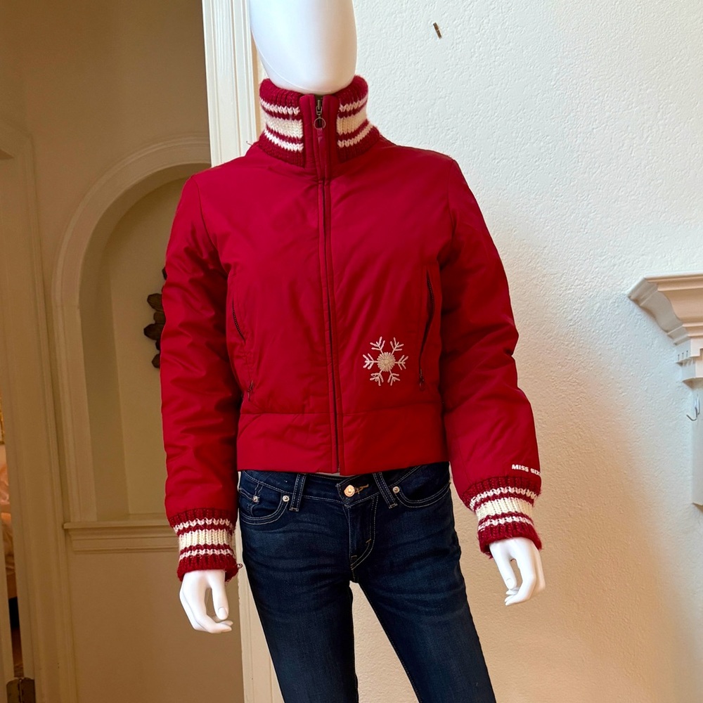 Bomber red jacket by Miss Sixty
